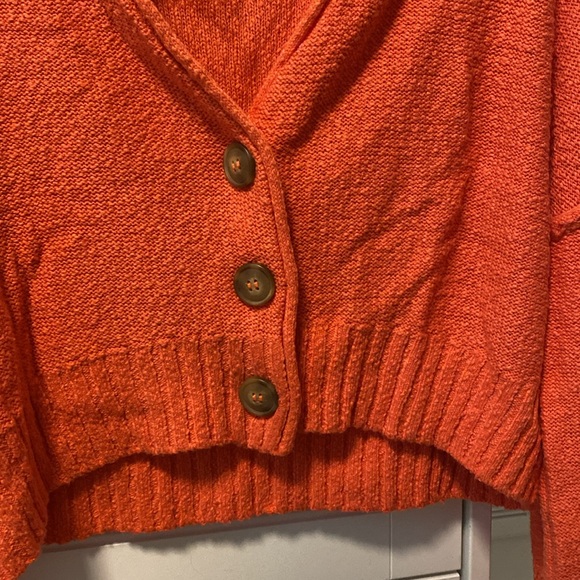 Orange Cropped Cardigan BDG (Urban Outfitters) - Picture 3 of 4